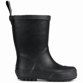 Angulus Gummistvle Black Kids Rain Boots with free shipping