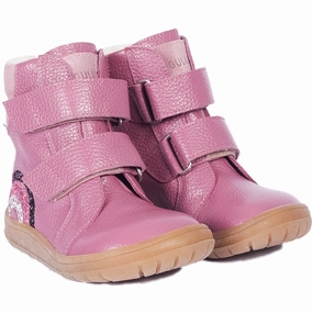 Angulus Heather/Mauve/Glitter Tex Boot with sparkling glitter rainbow Cheap Kids Winter Footwear