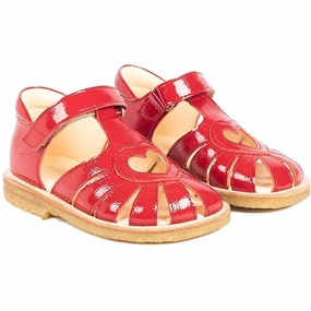 Angulus Hjerte Sandals Dark Red Kids Closed Toe Sandals promo