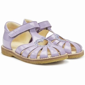 Angulus Hjerte Sandals Lilac/Confetti Glitter Kids Closed Toe Sandals promo