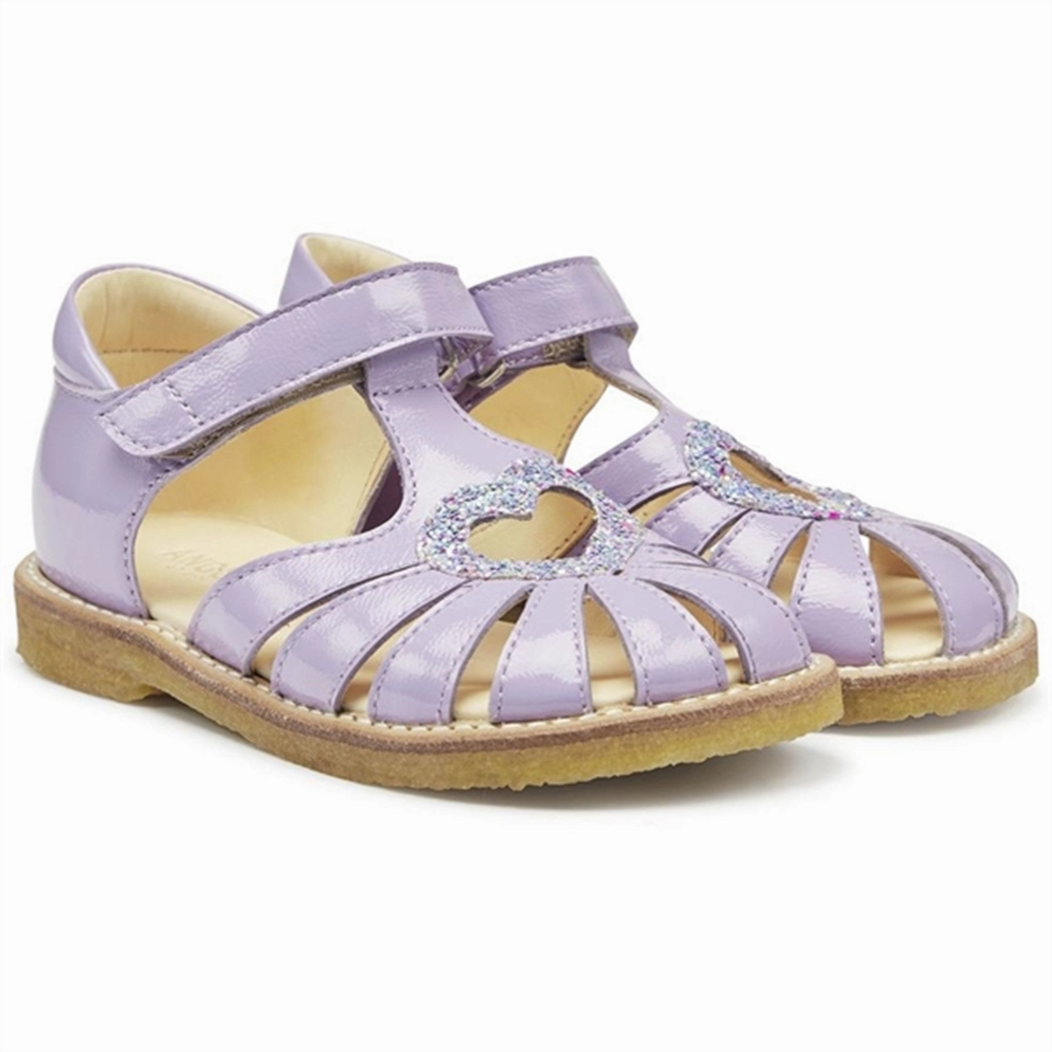 Angulus Hjerte Sandals Lilac/Confetti Glitter Kids Closed Toe Sandals promo