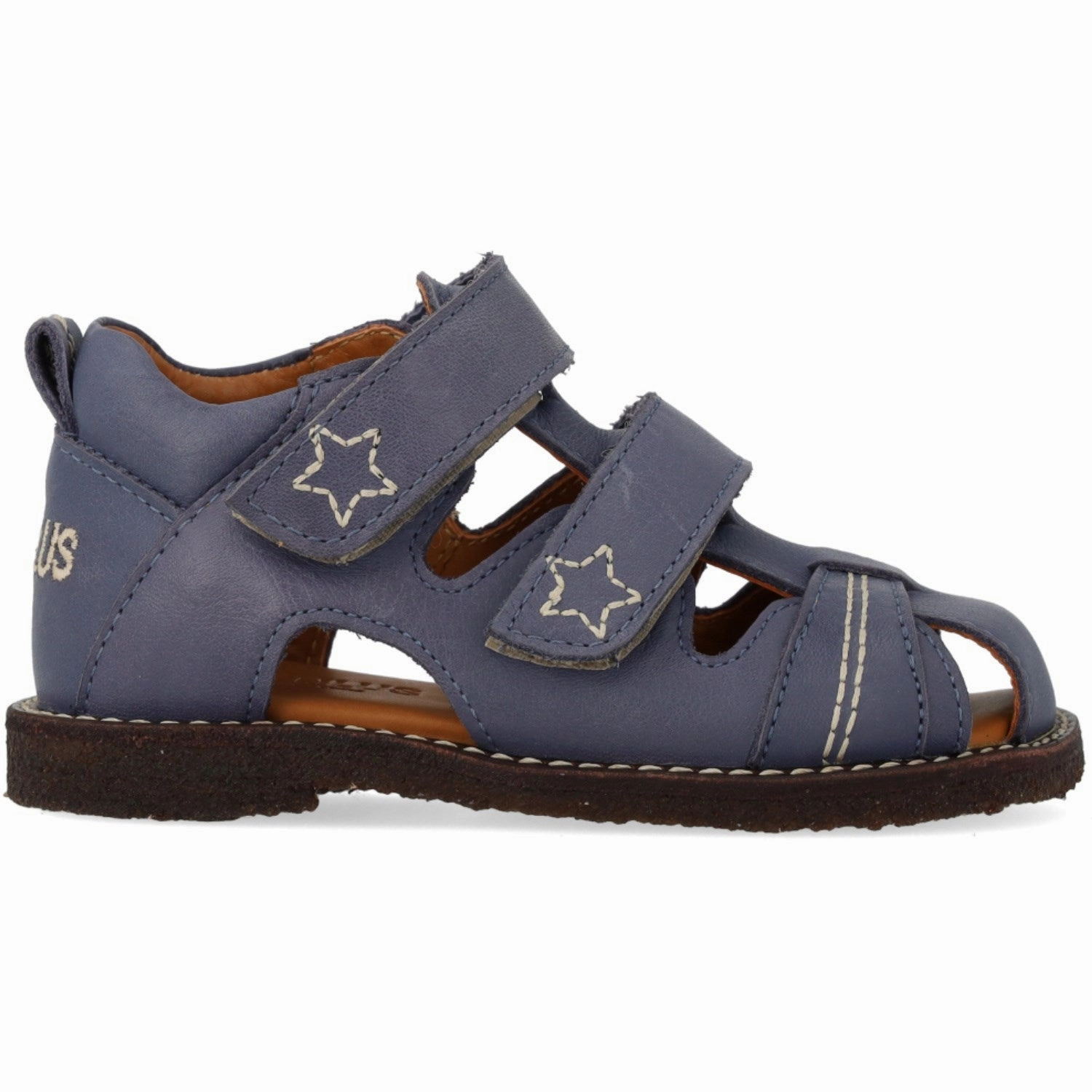 Angulus Indigo Sandal Med Stjernebroderi