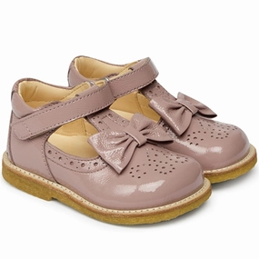 Angulus Mary Jane Shoes w Bow Rose Beginner Shoes With Velcro Kids promo