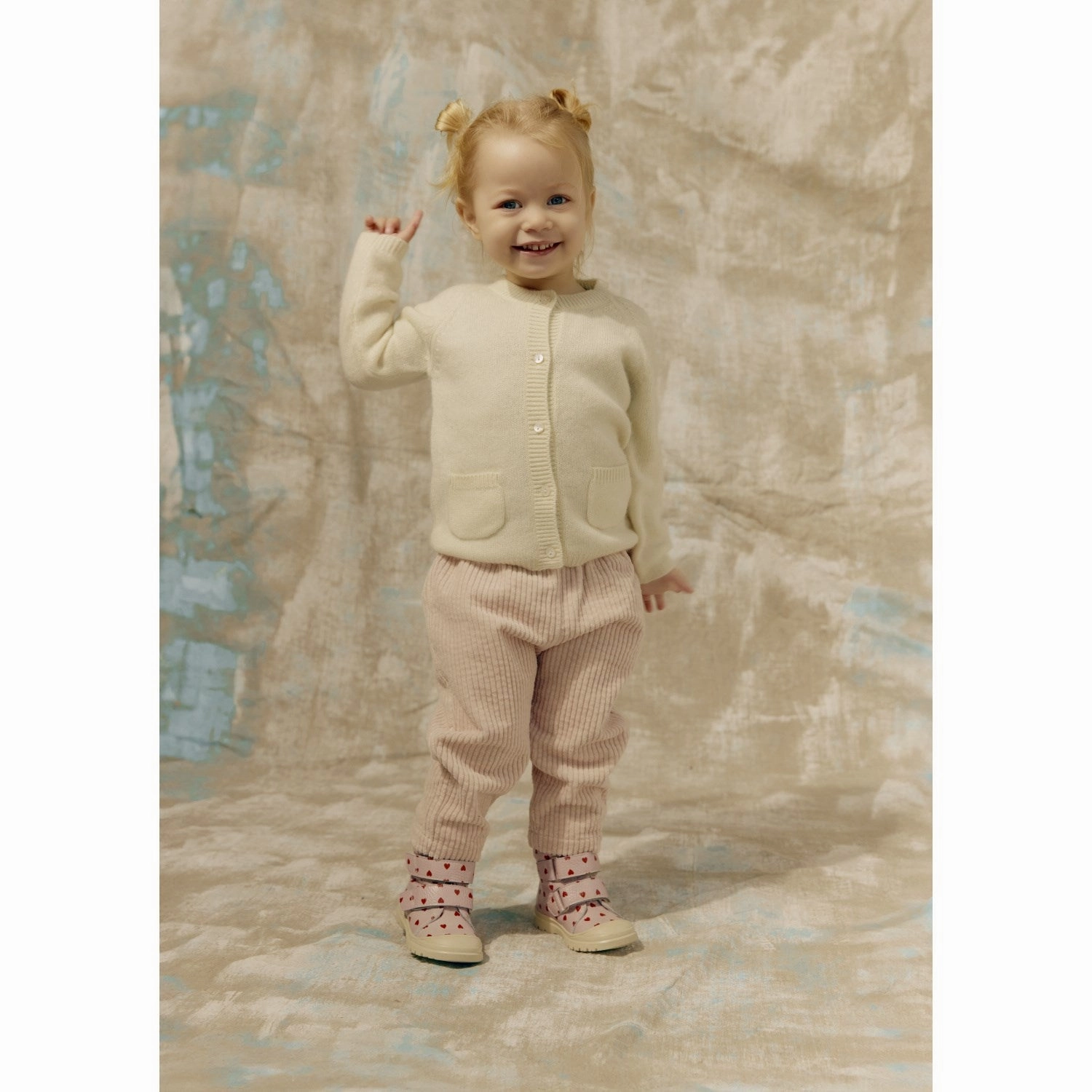 Angulus Rose Hearts Tex-Leatherstvle Med Merino Woolfoer Og Hjerteprint