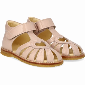 Angulus Rosebud Beginner Heart Sandal with Velcro Closure Kids Closed Toe Sandals promo