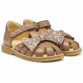 Angulus Sandals Almond/Maple Glitter Kids Closed Toe Sandals promo