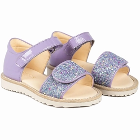 Angulus Sandals Lilac/Confetti Glitter Kids Open Sandals cheap sale