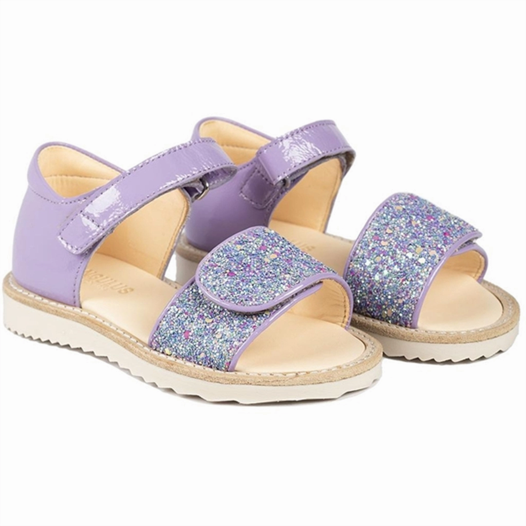 Angulus Sandals Lilac/Confetti Glitter Kids Open Sandals cheap sale