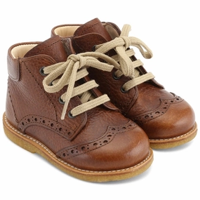 Angulus Shoe With Laces Cognac Beginner Shoes With Laces Kids deal