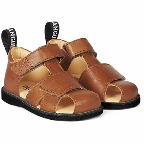 Angulus Starter Sandal M. Velcrolukning Cognac Kids Closed Toe Sandals promo