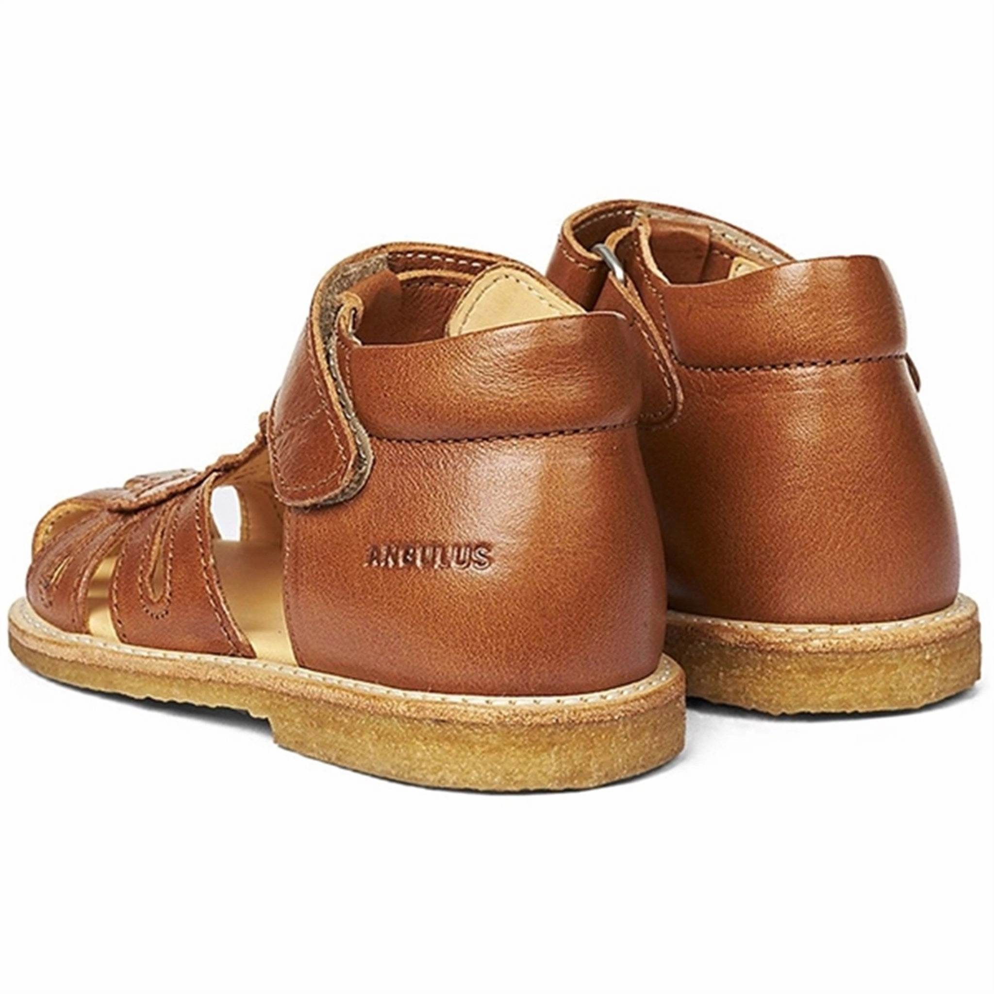 Angulus Starter Sandal W. Velcro Cognac