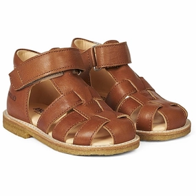 Angulus Starter Sandal W. Velcro Cognac Kids Closed Toe Sandals promo