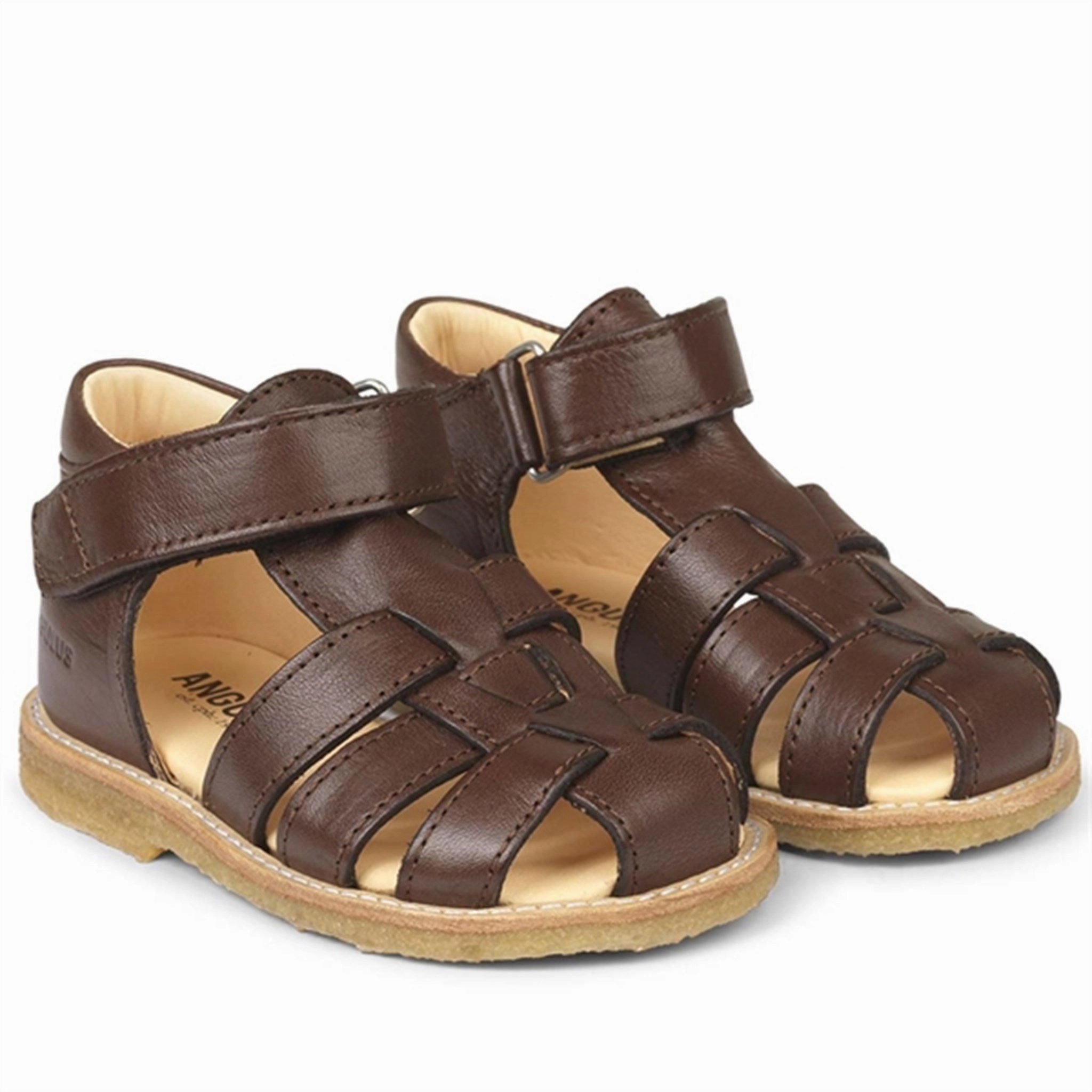 Angulus Starter Sandal w. Velcro Dark Brown Closed Sandals for Kids online