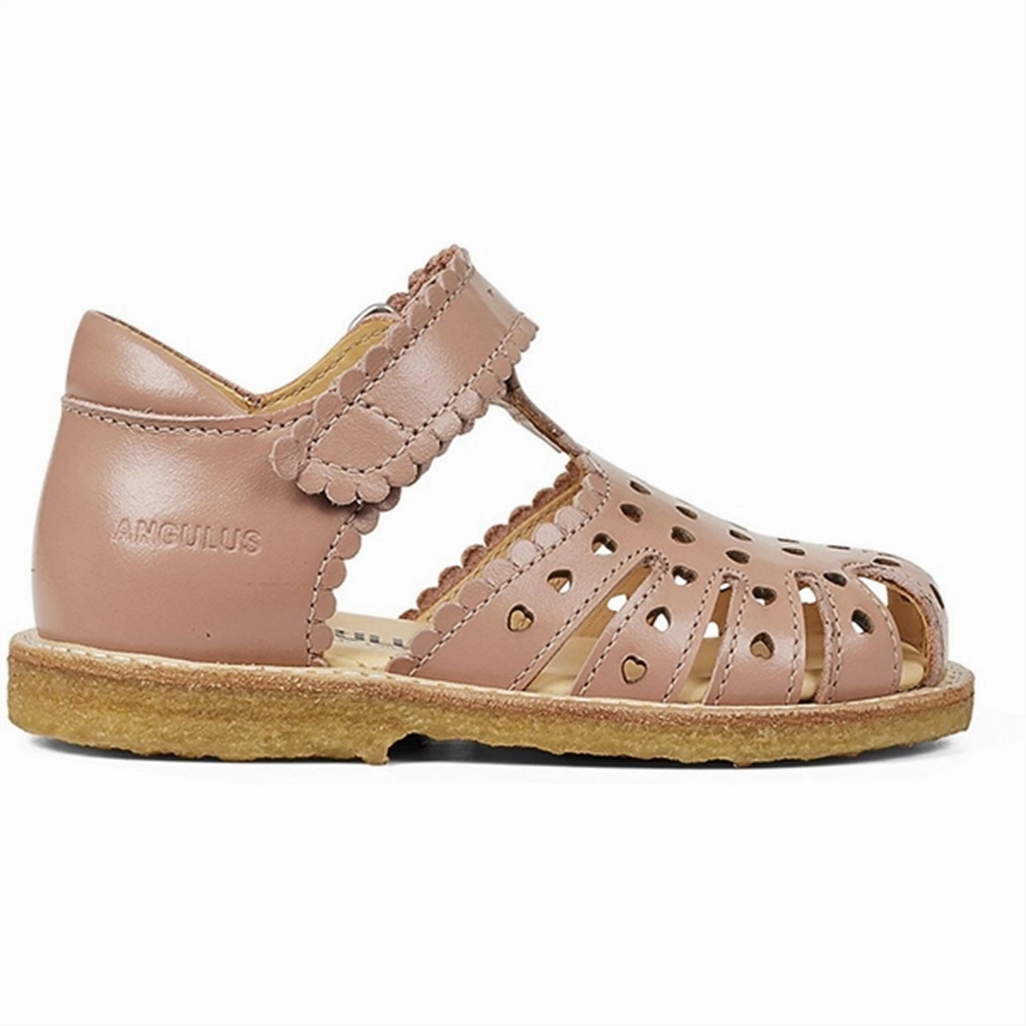 Angulus Starter Sandal W. Velcro Dark Peach
