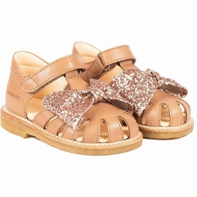 Angulus Starter Sandals Almond/Maple Glitter Kids Closed Toe Sandals promo