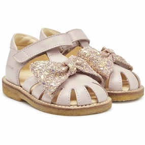 Angulus Starter Sandals Pale Rose/Rose Glitter Kids Closed Toe Sandals promo