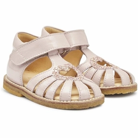 Angulus Starter Sandals Pale Rose/Rose Glitter Kids Closed Toe Sandals promo