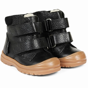 Angulus Starter Tex Boots With Velcro Black Cheap Kids Winter Footwear