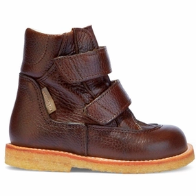 Angulus Starter Tex boots With Velcro Dark Brown Cheap Kids Winter Footwear