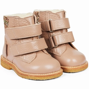 Angulus Starter Tex boots With Velcro Make Up/Multi Glitter Cheap Kids Winter Footwear