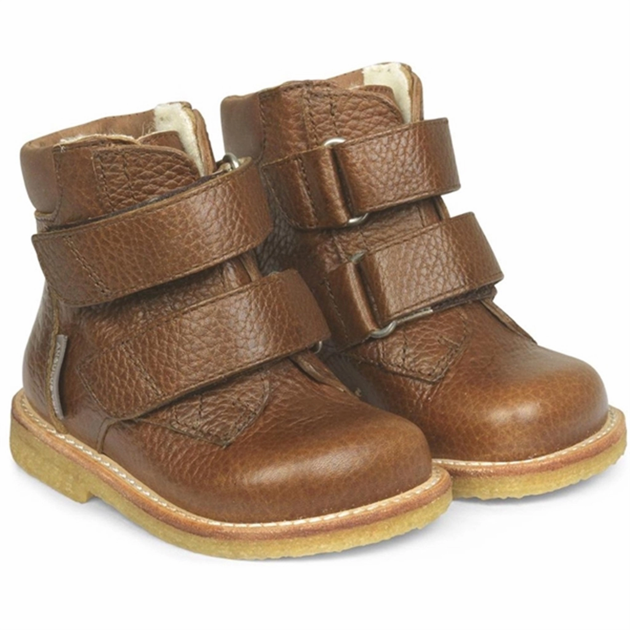 Angulus Starter Tex boots With Velcro Medium Brown/Dark Cognac Cheap Kids Winter Footwear