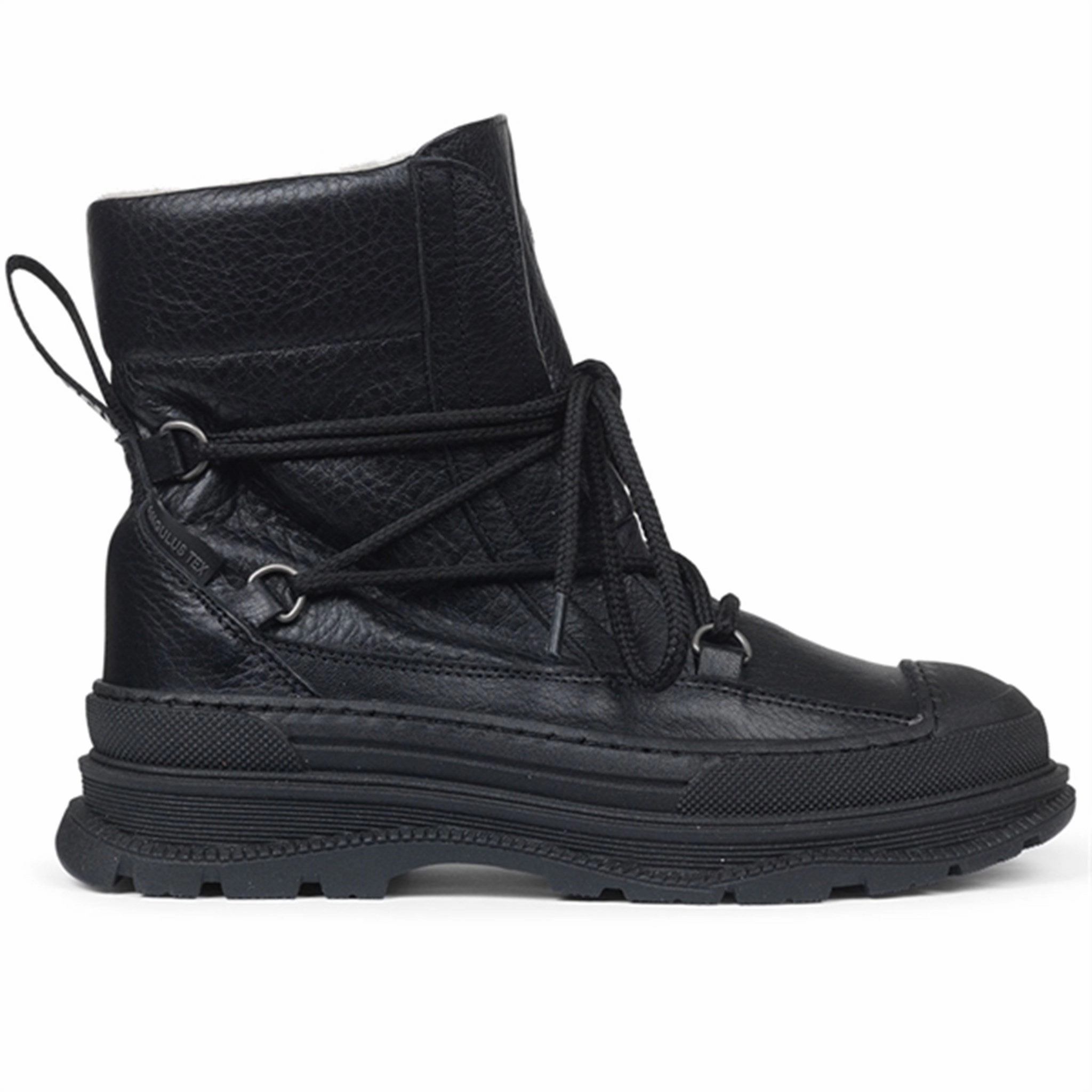 Angulus Tex Boots w Tie And Zipper Black