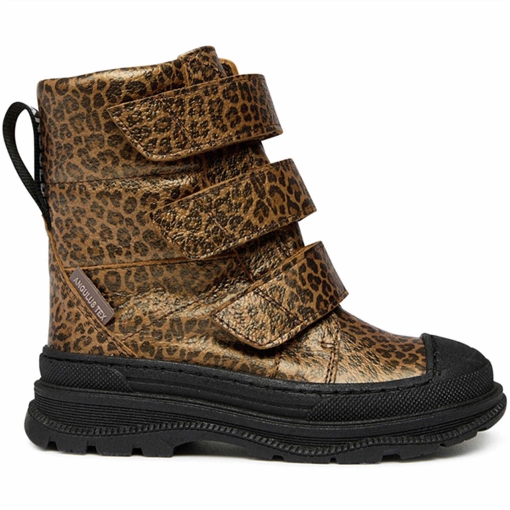 Angulus Tex-Boots w Velcro and Wool Lining Brown Leo