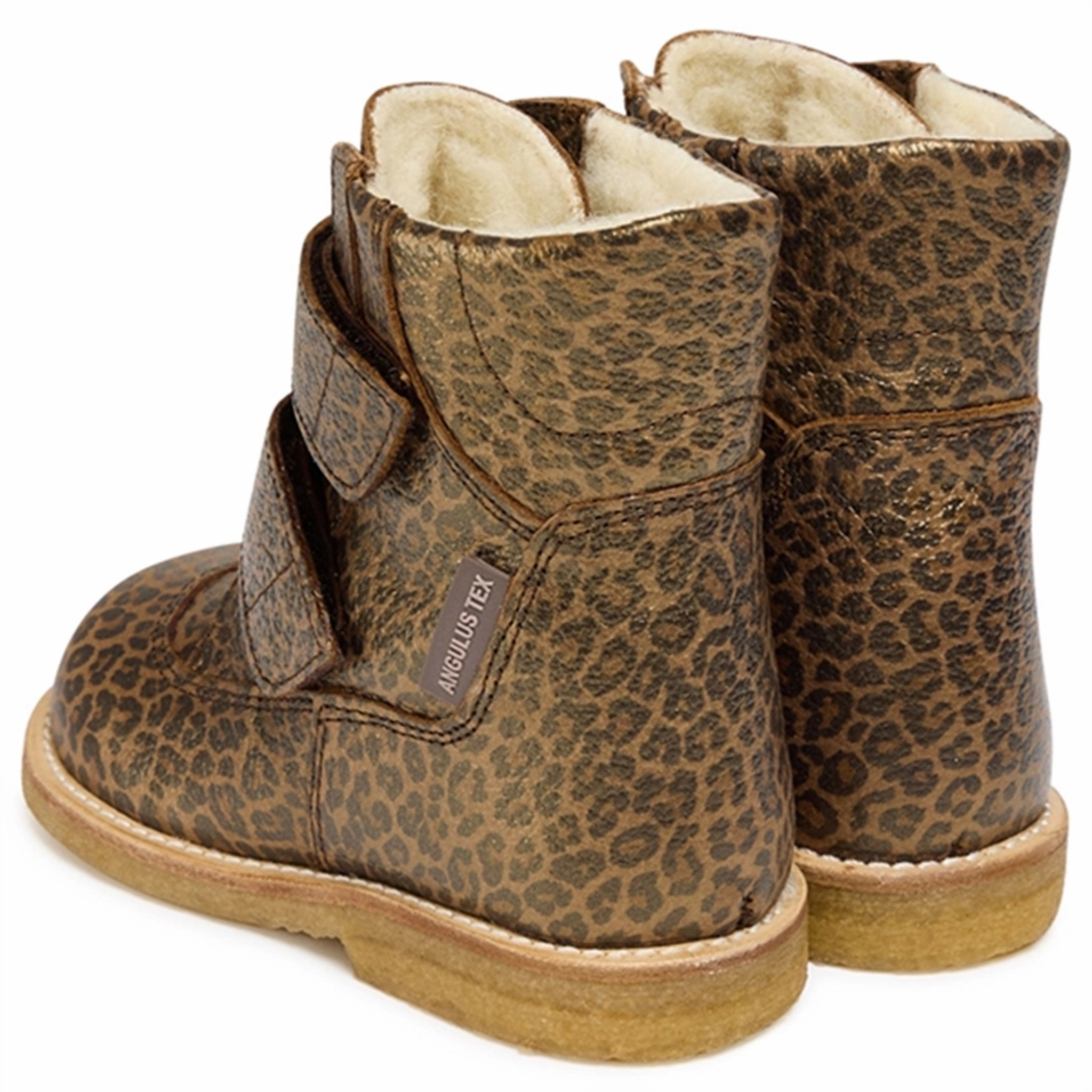 Angulus Tex Boots w Velcro Brown Leo