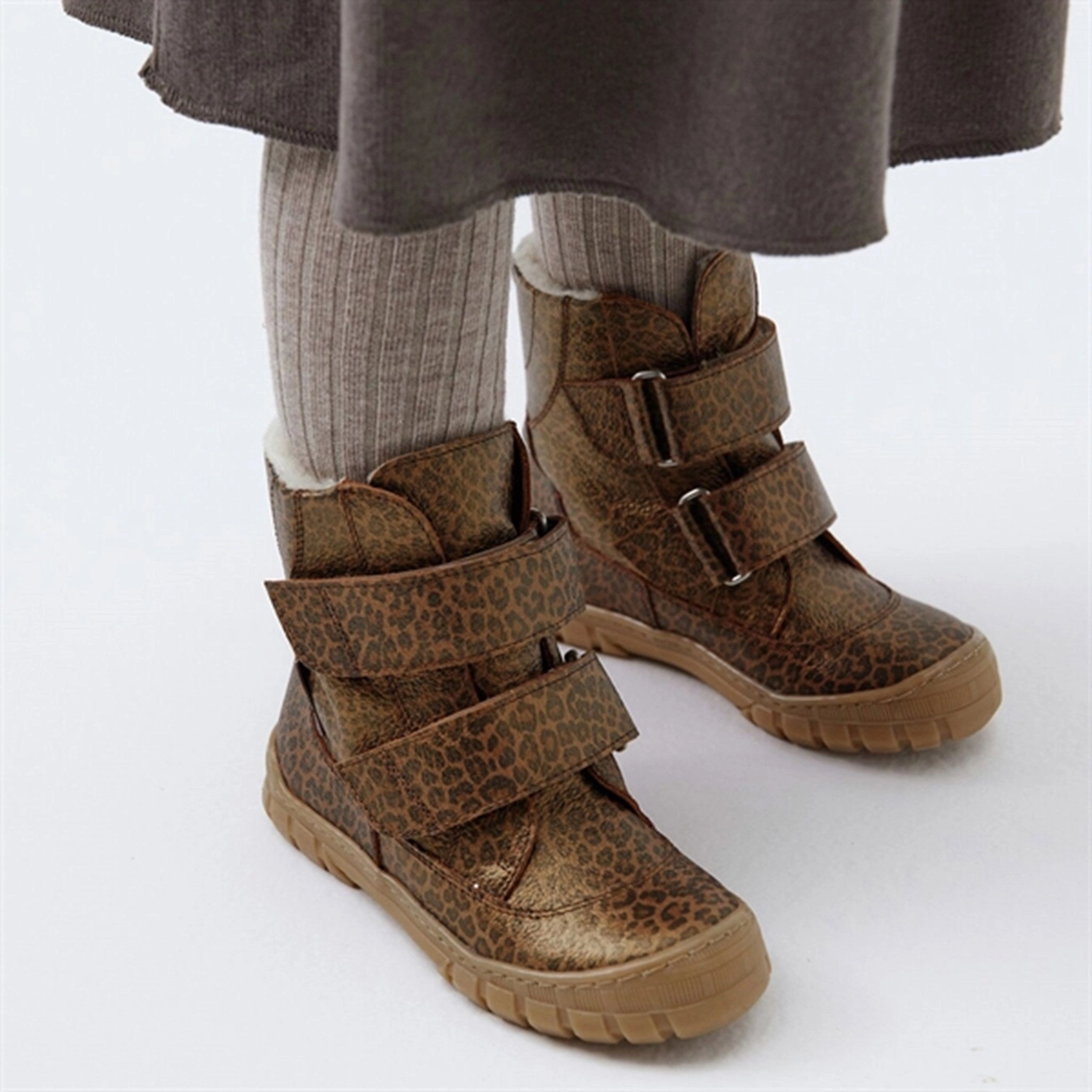 Angulus Tex Boots w Velcro Brown Leo