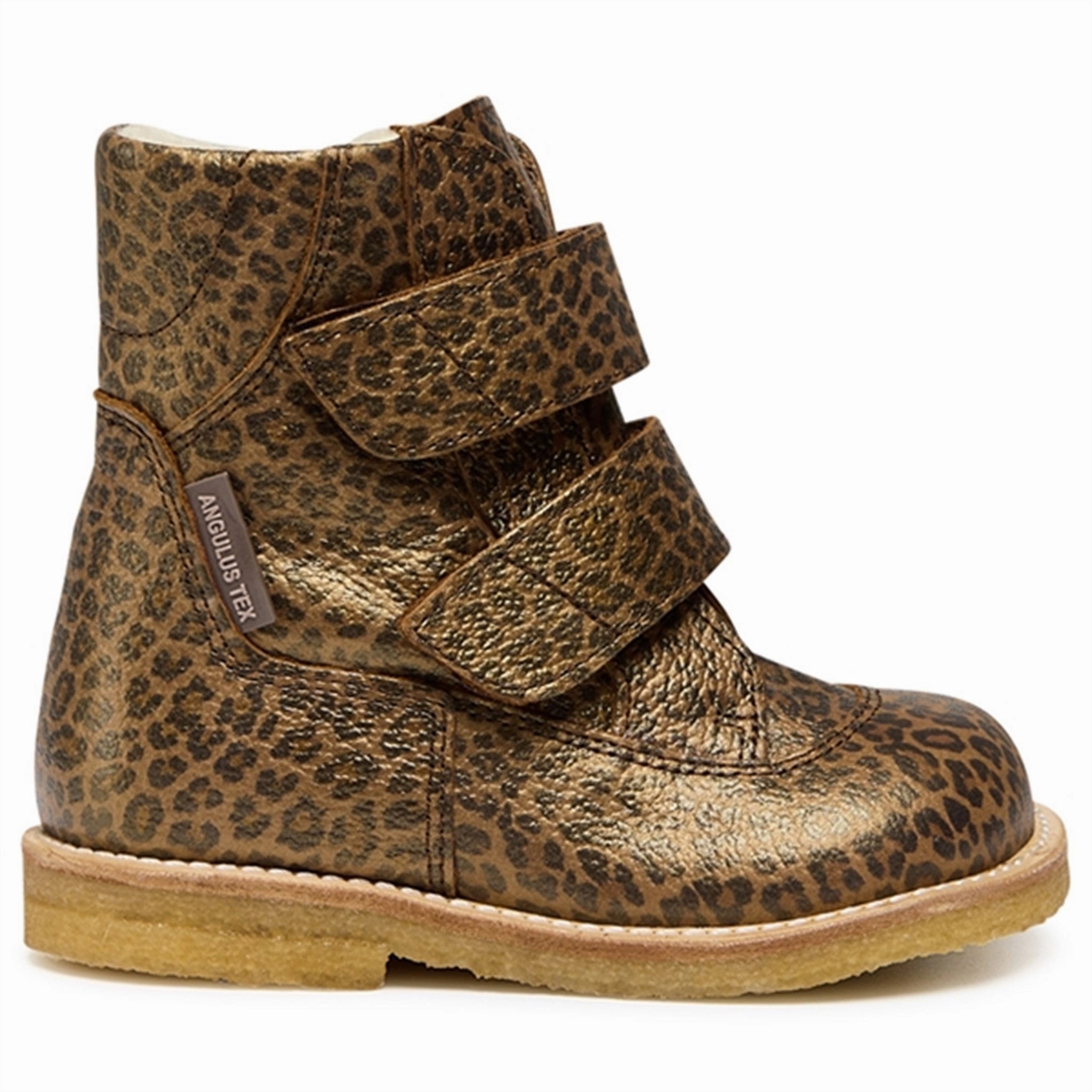 Angulus Tex Boots w Velcro Brown Leo