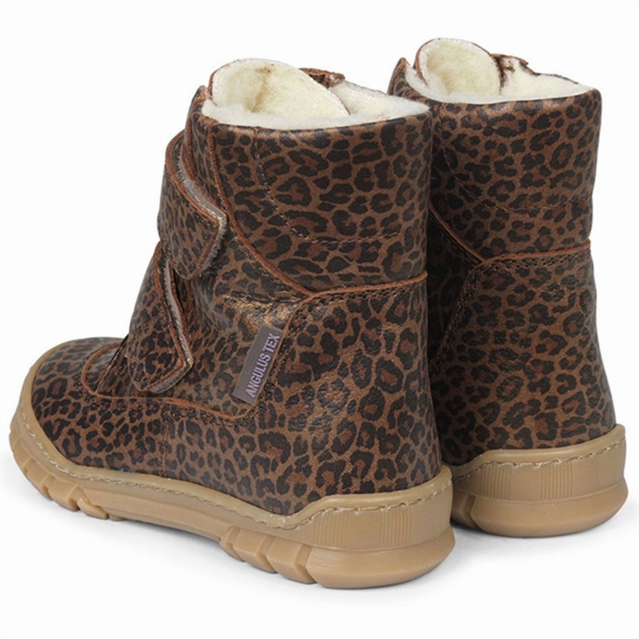 Angulus Tex Boots w Velcro Brown Leo