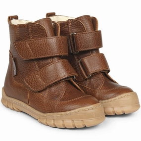 Angulus TEX Boots w. Velcro Cognac 2115-101-2509 Cheap Kids Winter Footwear