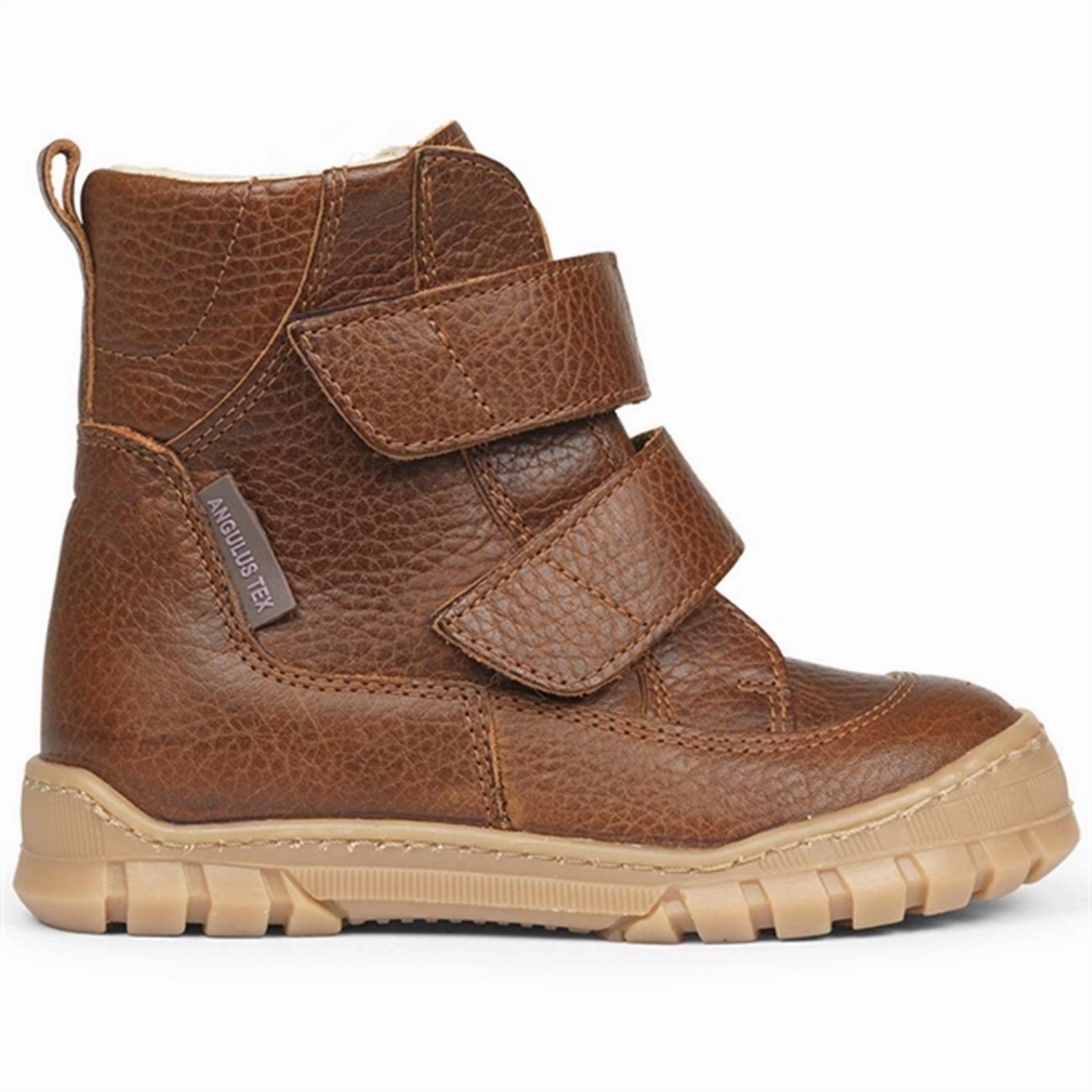 Angulus TEX Boots w. Velcro Cognac 2115-101-2509