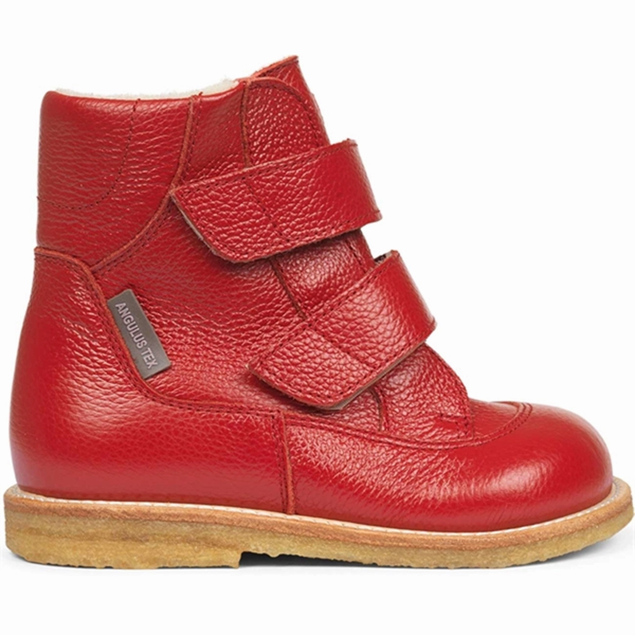 Angulus TEX Boots w. Velcro Dark Red 2134-101-2568