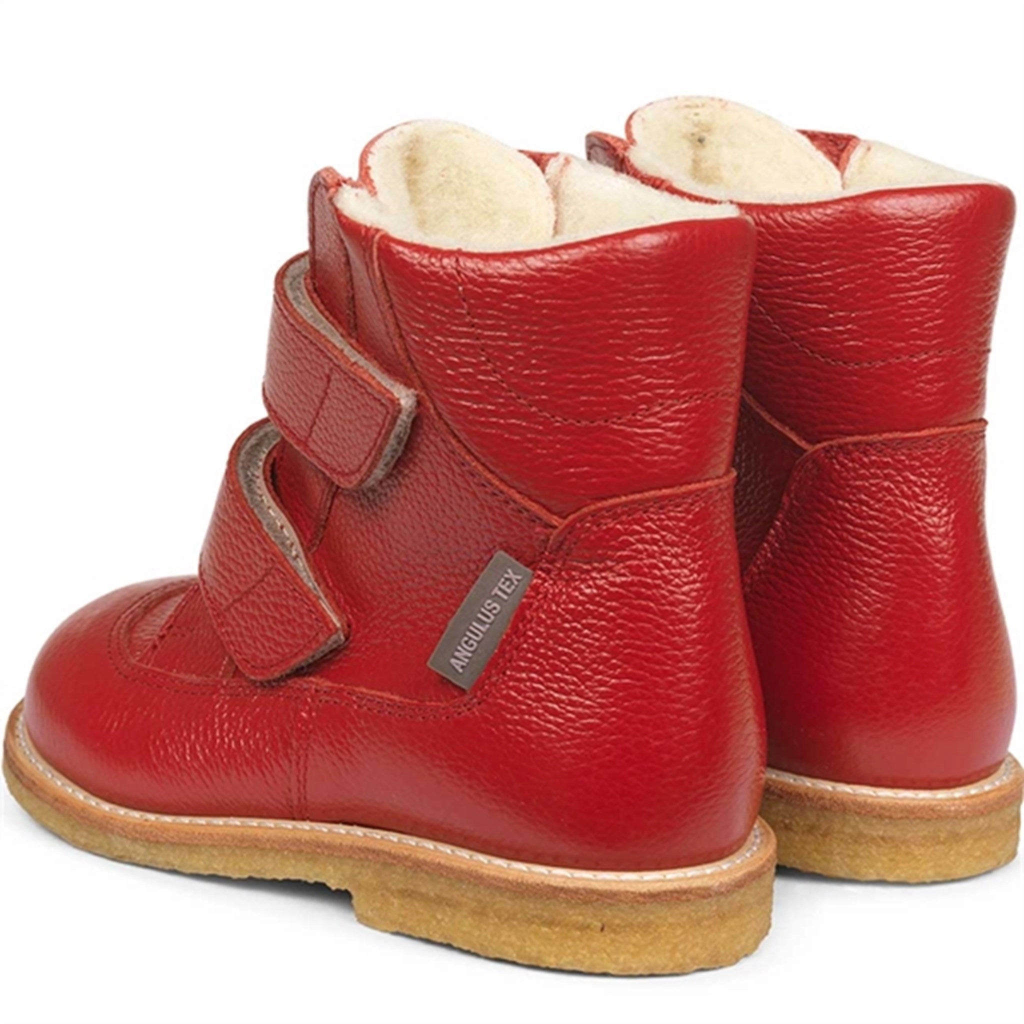 Angulus TEX Boots w. Velcro Dark Red 2134-101-2568