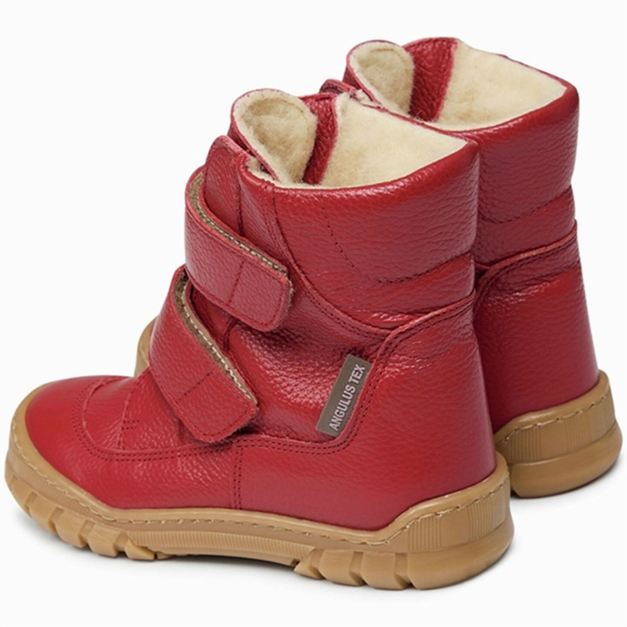 Angulus Tex Boots w Velcro Dark Red