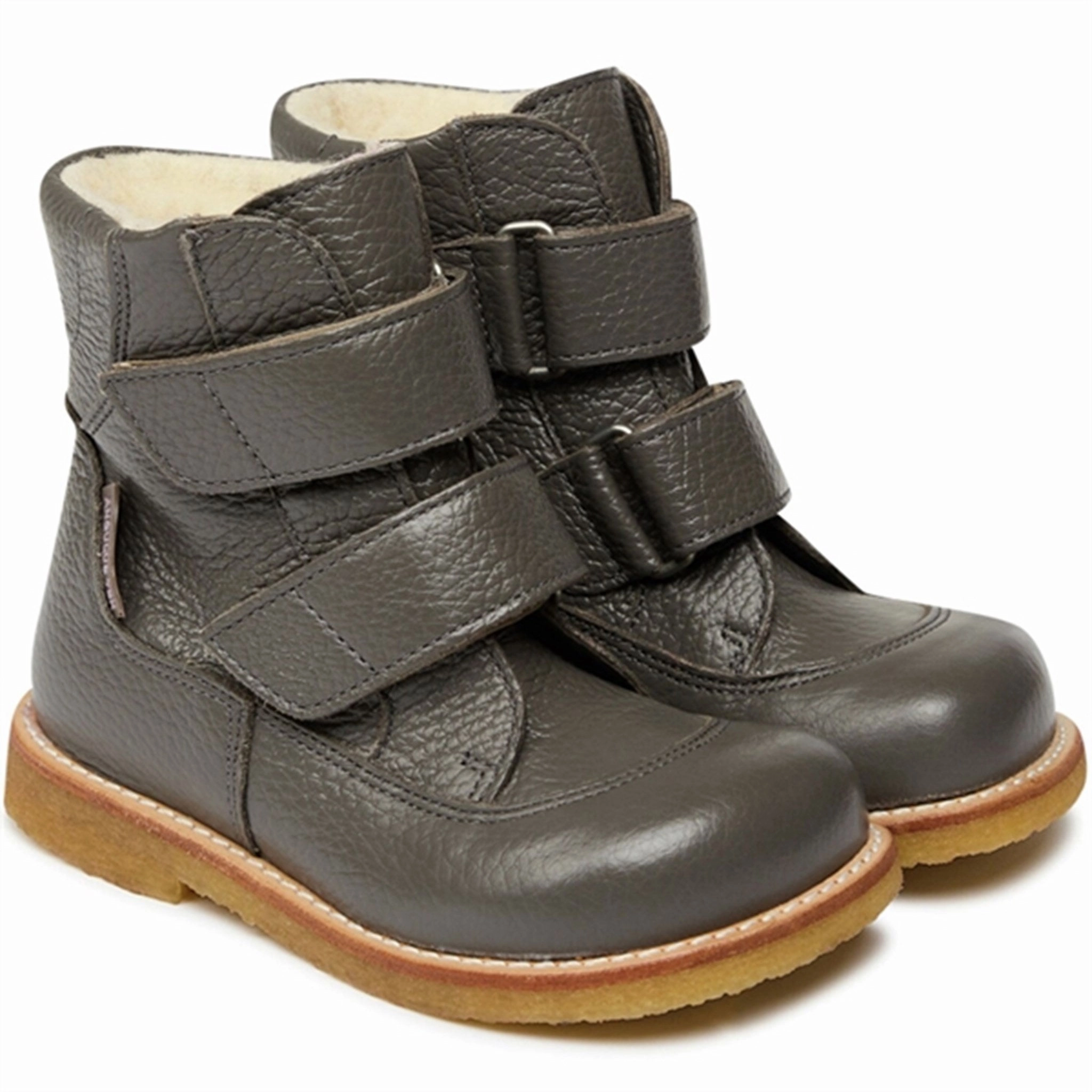 Angulus Tex Boots w Velcro Grey Cheap Kids Winter Footwear
