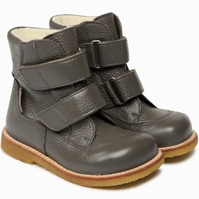 Angulus Tex Boots w Velcro Grey Cheap Kids Winter Footwear