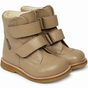 Angulus Tex Boots w Velcro Sand Cheap Kids Winter Footwear