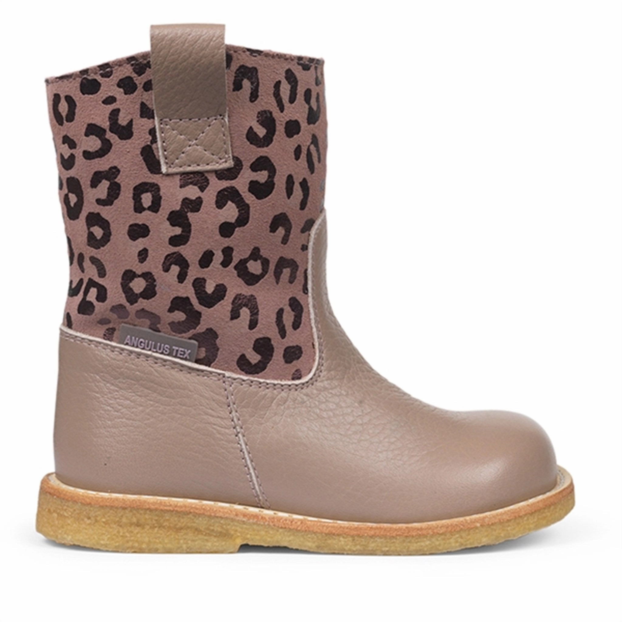 Angulus Tex-Boots w Zipper Rose/Rose Leo