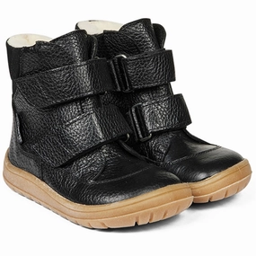 Angulus Tex-Boots With Velcro Black Cheap Kids Winter Footwear