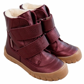 Angulus Tex-Boots With Velcro Bordeaux Shine Cheap Kids Winter Footwear