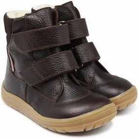 Angulus Tex-Boots With Velcro Dark Brown/Dark Brown Cheap Kids Winter Footwear