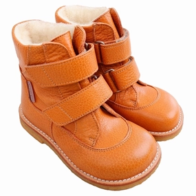 Angulus Tex-Boots With Velcro Golden Camel Cheap Kids Winter Footwear