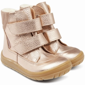 Angulus Tex-Boots With Velcro Ligth Copper/Pale Mauve Cheap Kids Winter Footwear