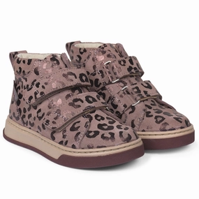 Angulus Tex Boots With Velcro Rose Leo Cheap Kids Winter Footwear