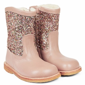 Angulus Tex Boots With Zipper Make Up/Multi Glitter Cheap Kids Winter Footwear