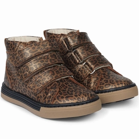 Angulus Tex Sneaker w Velcro Brown Leo Tex Sneakers Kids on sale