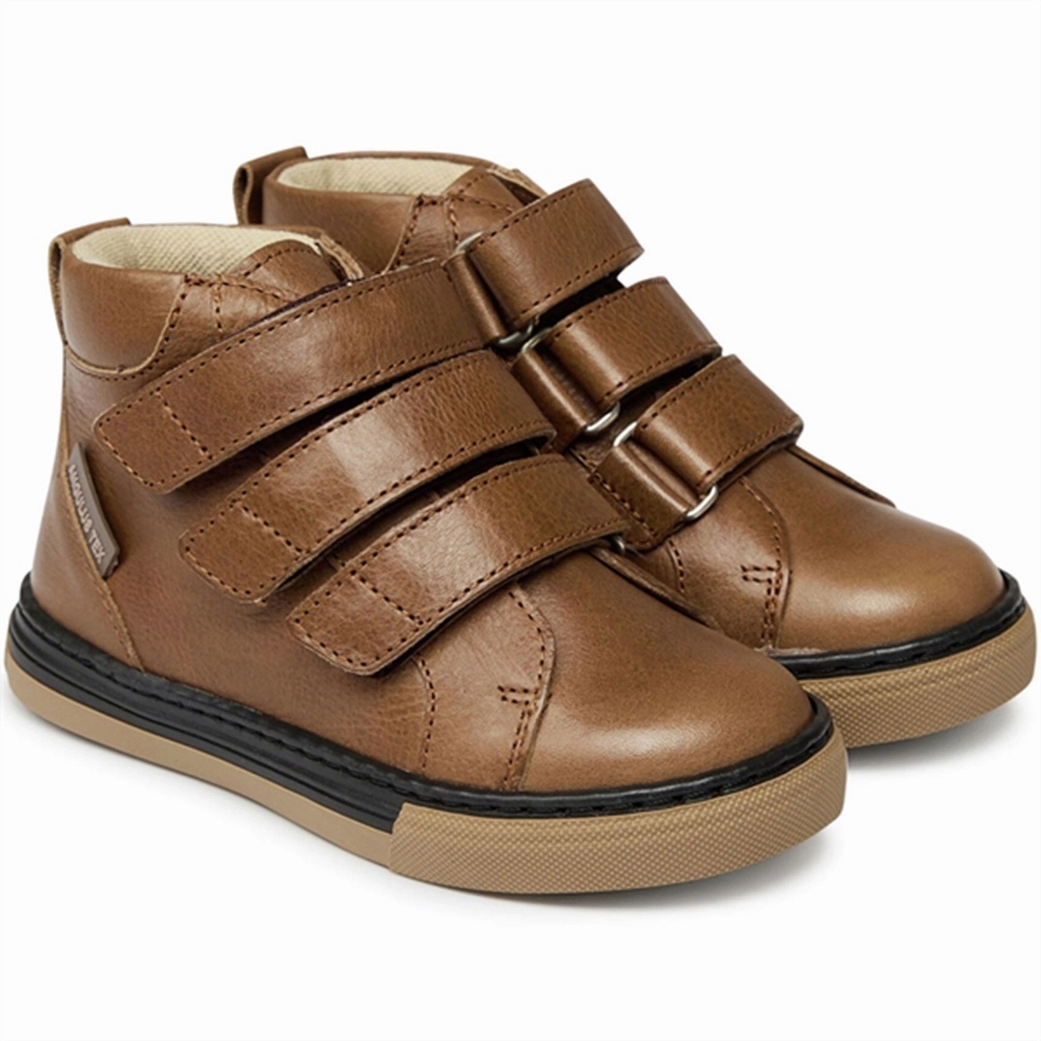 Angulus Tex Sneaker w Velcro Nougat Cheap Kids Winter Footwear