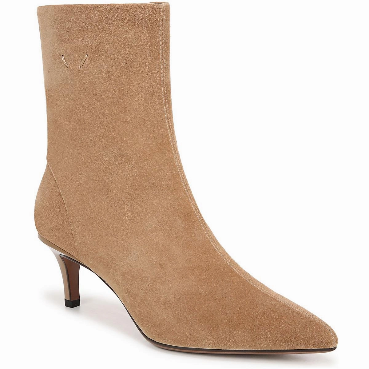 Anna Womens Zipper Leather Booties